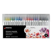 Set of 24 Watercolor Brush Pens