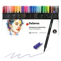 Set of 36 Fine-Tip Markers