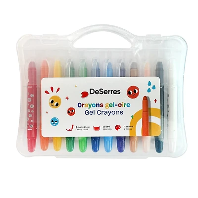 Set of 12 Gel-Wax Crayons