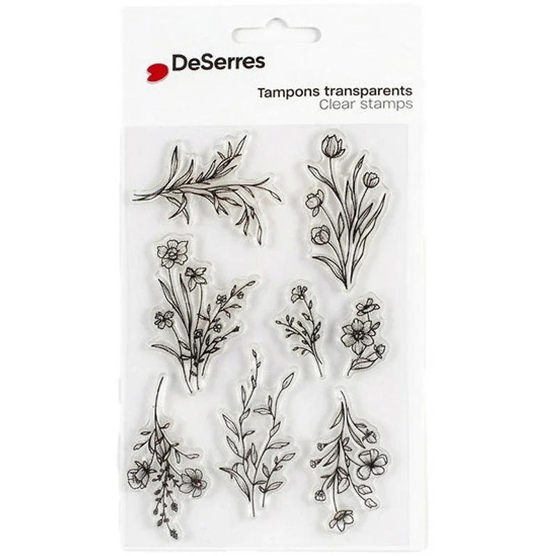 Étampes transparentes - Floral