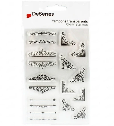 Étampes transparentes - Fioritures