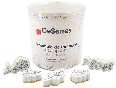 Ens. Tampons mousse - Floral