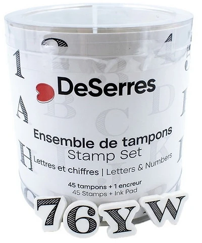 Foam Stamp Set - Alphabet And Numbers