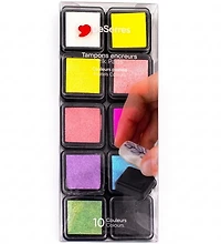 Ens.10 Encreurs - Couleurs pastels