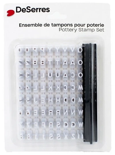 Tampons pour poterie - Lettres et chiffres