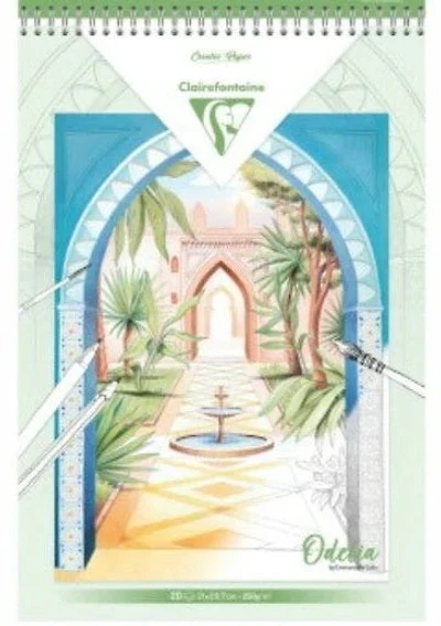 Multi-Technical Colouring Pad A4 250g Sheets - Gardens (20)