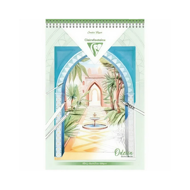 Multi-Technique Coloring Pad – 20 A4 Sheets – Gardens