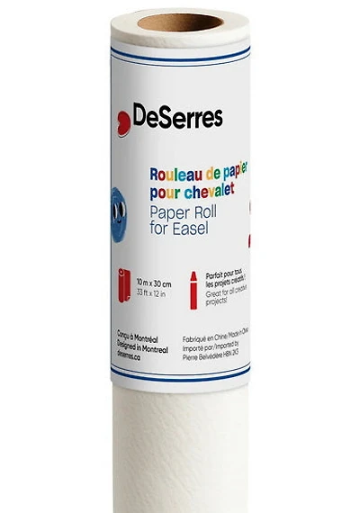 Rouleau de papier pour chevalet