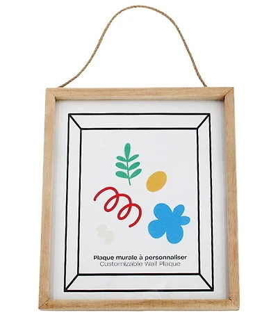 Plaque à décorer en verre