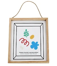 Plaque à décorer en verre