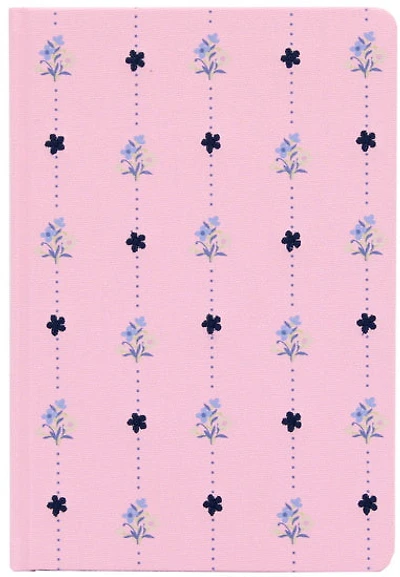 Grand cahier de note fleurs étoiles 160p
