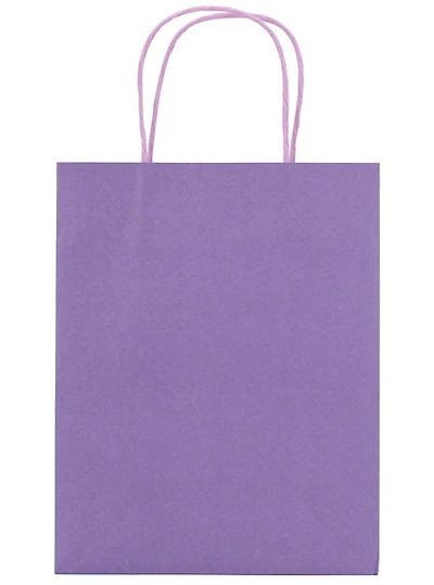Gift Bag M Kraft Purple