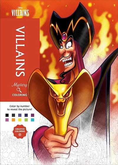 Disney Mystery Coloring: Disney Villains: A Color by Number Book