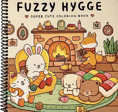Fuzzy Hygge Coloring Book: Cute and Cozy Coloring Book