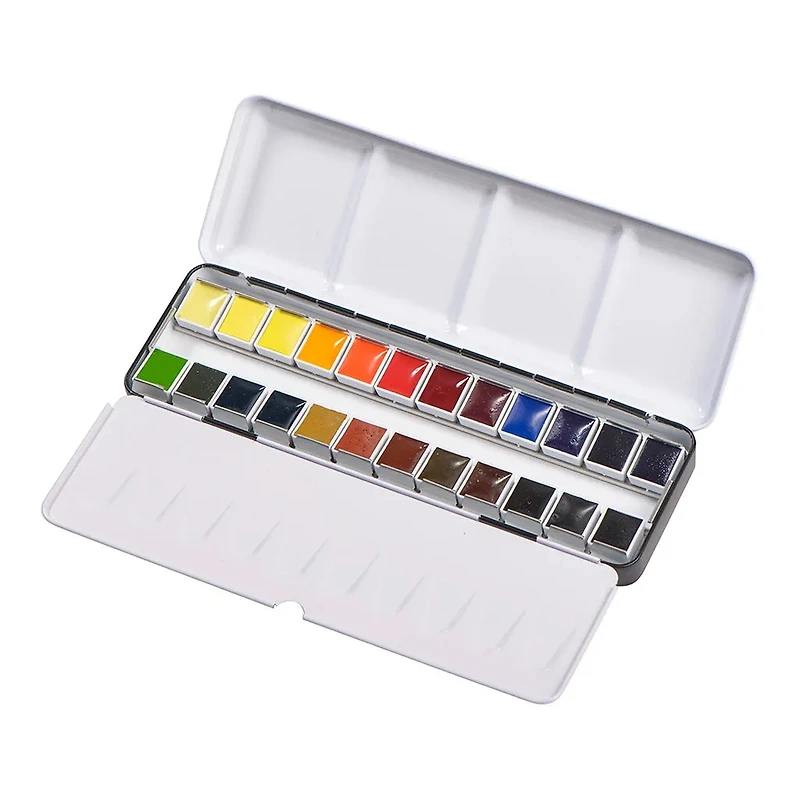 Coffret métal aquarelle + 24 demi