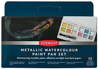 Ens. 12 demi-godets peinture métallique