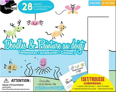 Doodles et peinture au doigt