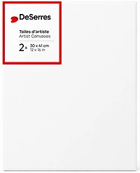 Basic Canvas 12x16x5/8 In - 2pcs