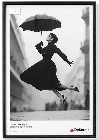 Wood Frame Black - 24X36"