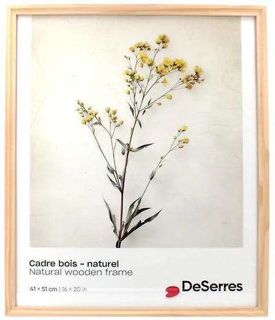 Cadre bois naturel - 16x20po