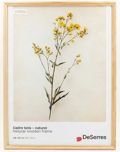 Cadre bois naturel - 18x24po