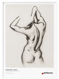 Cadre bois blanc - 24x36po