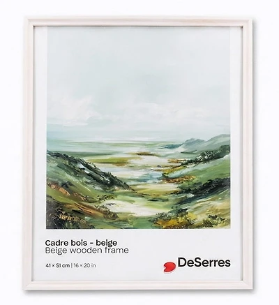 Wood Frame Beige - 16X20"