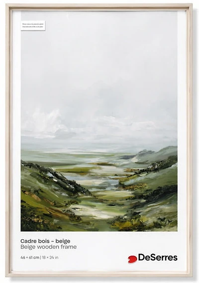 Wood Frame Beige - 18X24"