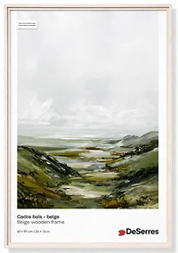 Wood Frame Beige - 24X36"