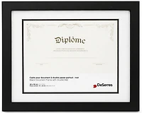 Cadre diplôme noir