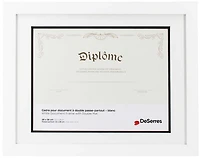 Cadre diplôme blanc