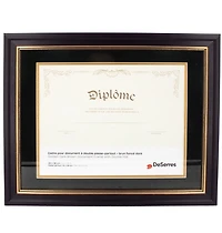 Diploma Frame Dark Golden Brown