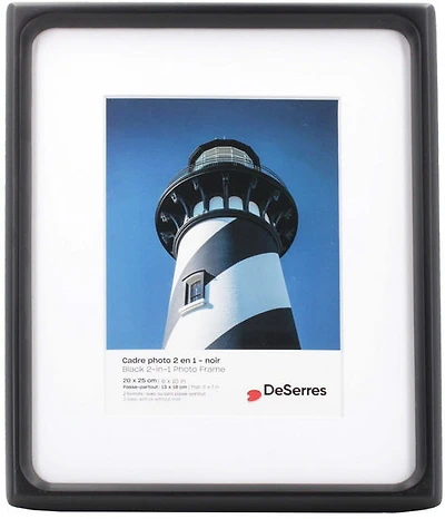 Rounded Corner Photo Frame Black - 4.5X6.5"