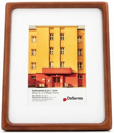 Rounded Corner Photo Frame Brown - 4.5X6.5"