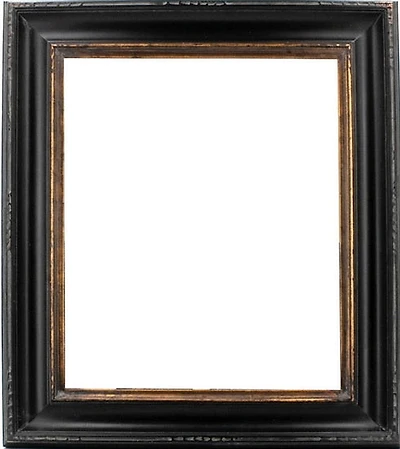 Cadre musée noir et or - 11x14po