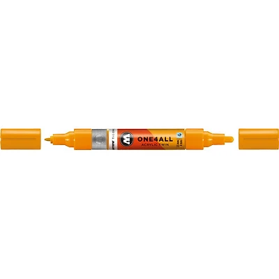 Marqueur acrylique One4All Twin - 1,5 à 4 mm orange clair