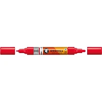 Marqueur acrylique One4All Twin - 1,5 à 4 mm rouge cerise