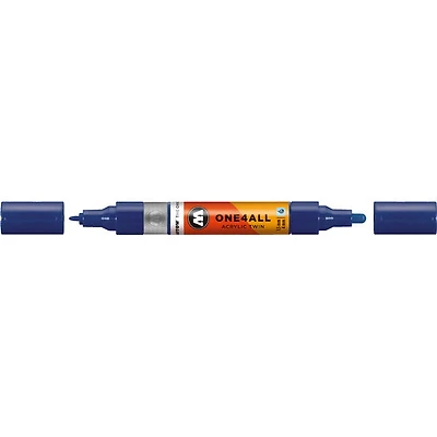 Marqueur acrylique One4All Twin - 1,5 à 4 mm bleu nuit