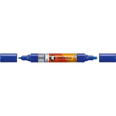 Marqueur acrylique One4All Twin - 1,5 à 4 mm bleu outremer