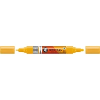Marqueur acrylique One4All Twin - 1,5 à 4 mm jaune moutarde