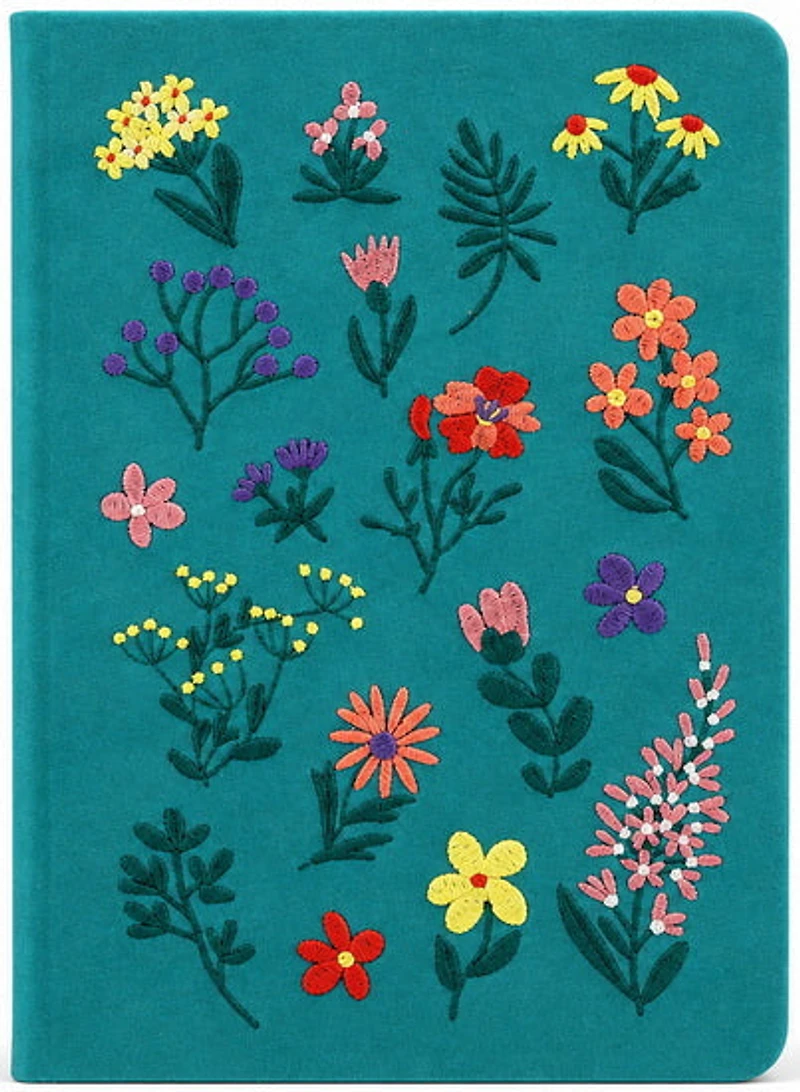Journal Embroided Flowers 192p