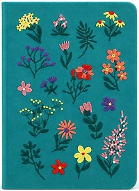 Journal Embroided Flowers 192p
