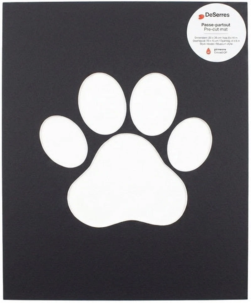 Passe-partout patte noir - 8x10/4x6po