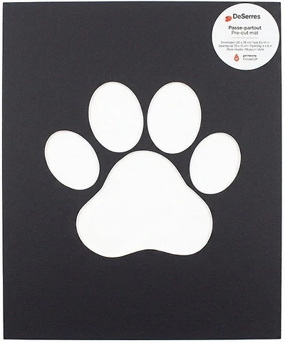 Passe-partout patte noir - 8x10/4x6po