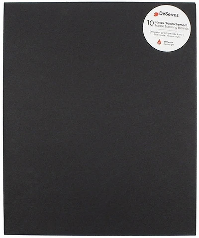 Ens. 10 fonds d'encadrement - 8x10po