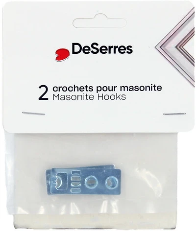 Ens. 2 crochets pour masonite