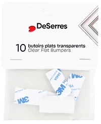 Pack of 10 Flat Clear Bumpers