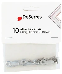 Pack of 10 Hangers and Screws