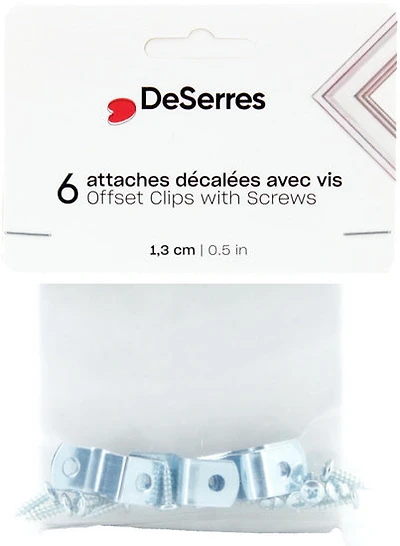 Pack of 6 OffPack Clips and Screws 1/2"