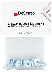 Pack of 6 OffPack Clips and Screws 1/2"